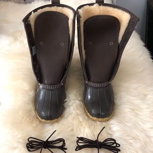 Women's Bean Boots, Size 10" Shearling-Lined - NEW